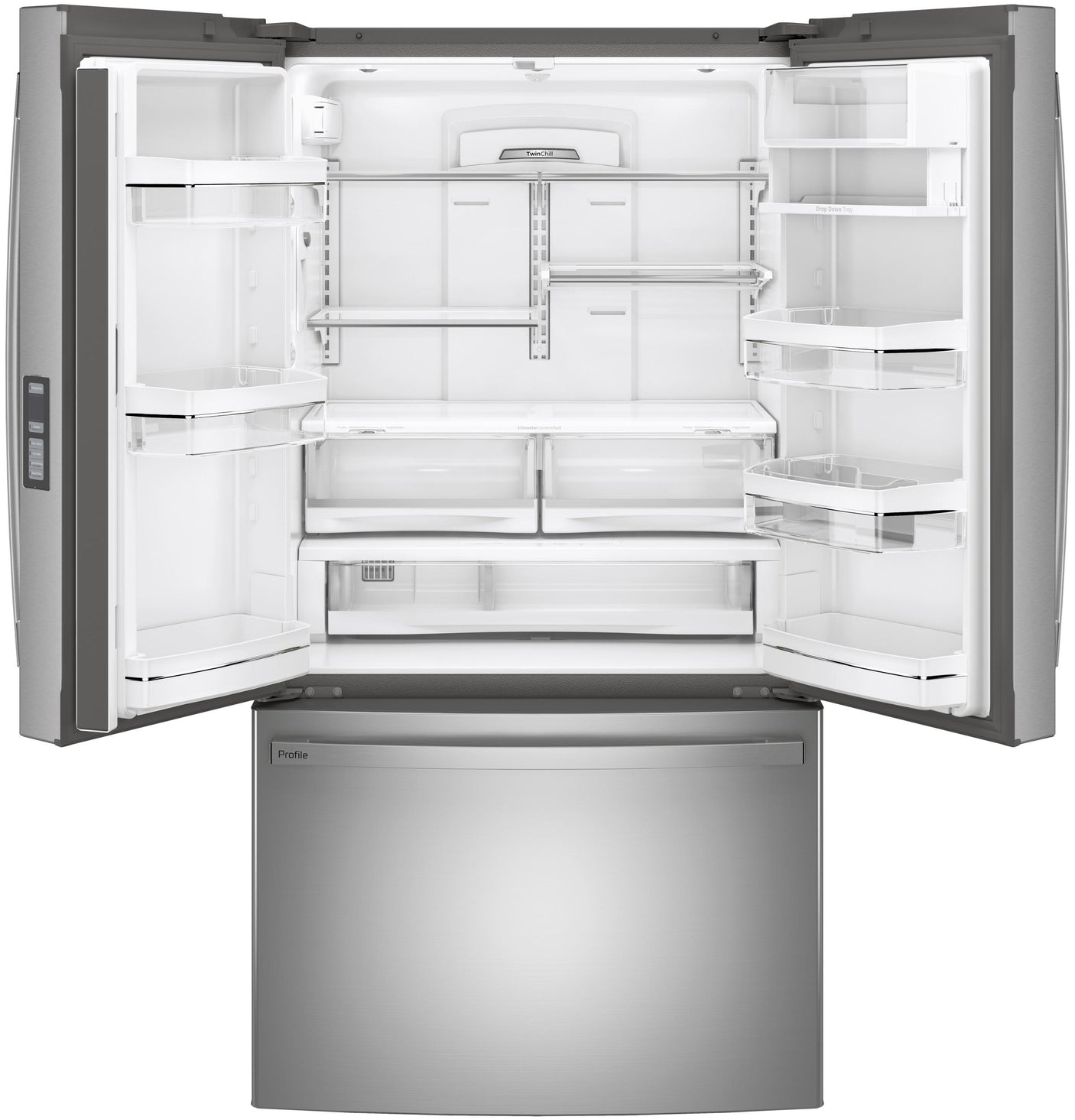 GE Profile™ ENERGY STAR® 23.1 Cu. Ft. Counter-Depth Fingerprint Resistant French-Door Refrigerator