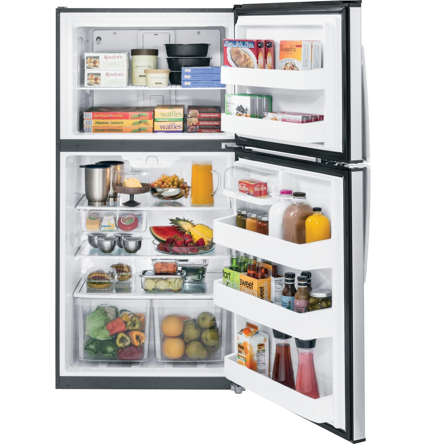 GE® ENERGY STAR® 21.1 Cu. Ft. Top-Freezer Refrigerator