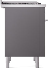 Professional Plus II 36 Inch Dual Fuel Liquid Propane Freestanding Range in Matte Graphite with Trim