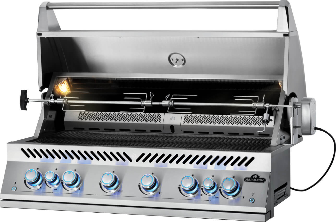 Built-In 700 Series 44 with Dual Infrared Rear Burners , Propane, Stainless Steel