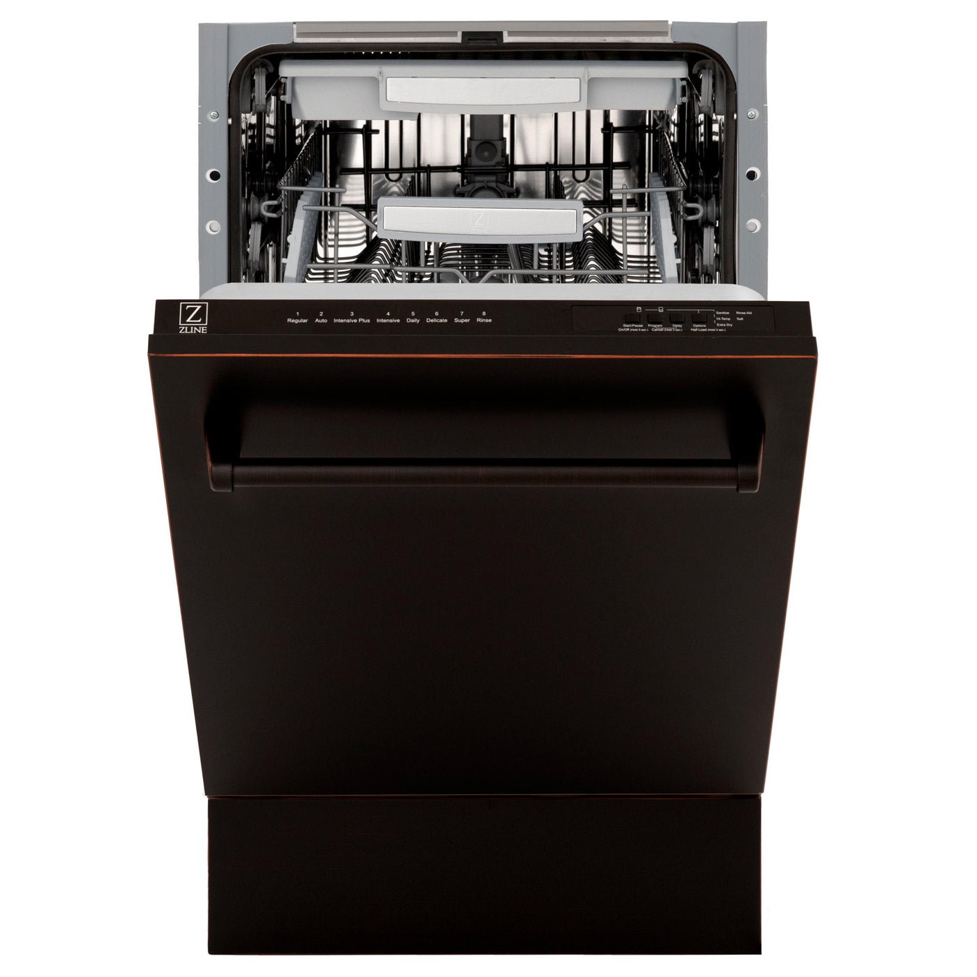 ZLINE 18" Tallac Series 3rd Rack Top Control Dishwasher with Traditional Handle, 51dBa [Color: Oil Rubbed Bronze]