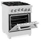 ZLINE 24 in. 2.8 cu. ft. Range with Gas Stove and Gas Oven in DuraSnow Stainless Steel (RGS-SN-24) [Color: White Matte]