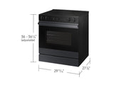 Bespoke 6.3 cu. ft. Smart Slide-In Electric Range with Air Sous Vide & Air Fry in Matte Black Steel