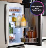 GE Profile™ ENERGY STAR® 28.4 Cu. Ft. Quad-Door Refrigerator with Dual-Dispense AutoFill Pitcher and Door in Door