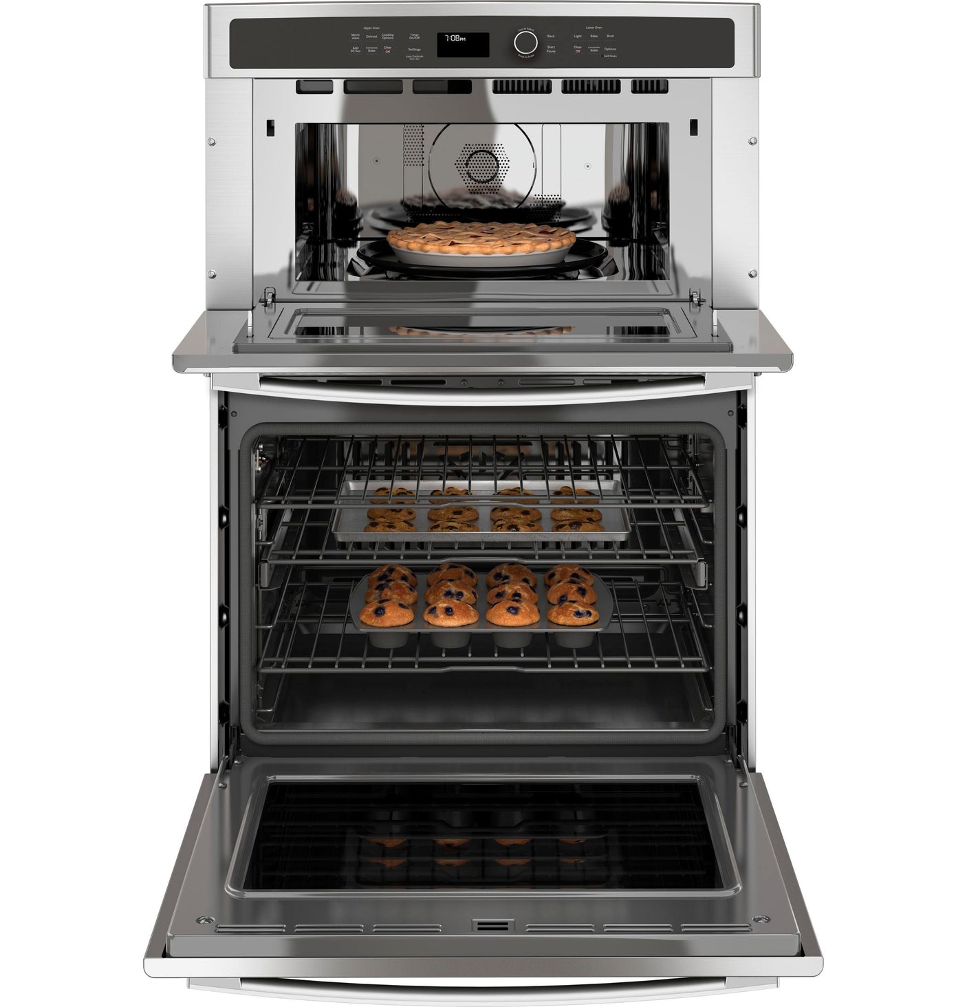 GE Profile™ 30" Built-In Combination Convection Microwave/Convection Wall Oven