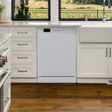 Danby 24" Wide Built-in Dishwasher in White