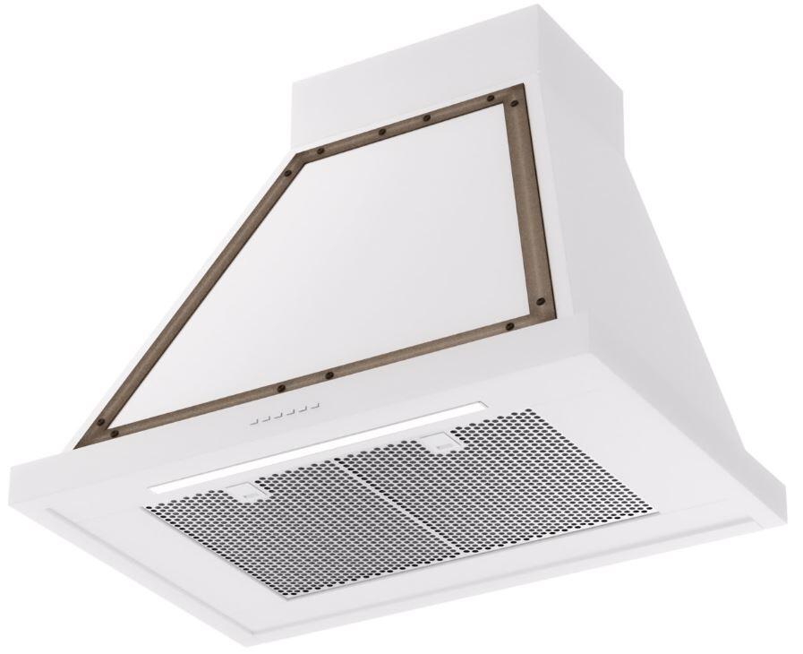 Nostalgie 30 Inch White Wall Mount Convertible Range Hood