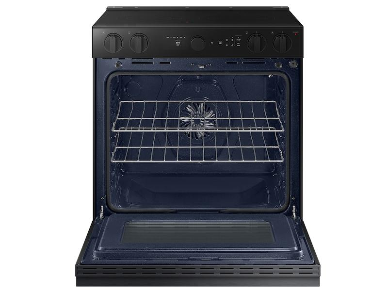 Bespoke 6.3 cu. ft. Smart Slide-In ENERGY STAR® Certified Electric Range with Air Fry in Matte Black Steel