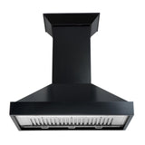 ZLINE Convertible Vent Wooden Wall Mount Range Hood in Black (KBCC)