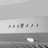 ZLINE Island Mount Range Hood in Stainless Steel with Built-in ZLINE CrownSound Bluetooth Speakers (KL3iCRN-BT)