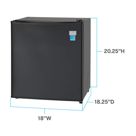 Avanti 1.7 cu. ft. Compact Refrigerator - Black / 1.7 cu. ft.