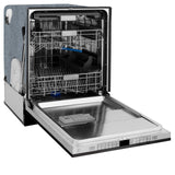 ZLINE 24" Monument Series 3rd Rack Top Touch Control Dishwasher with Stainless Steel Tub, 45dBa (DWMT-24) [Color: Black Matte]