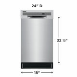 Frigidaire 18" Built-In Dishwasher