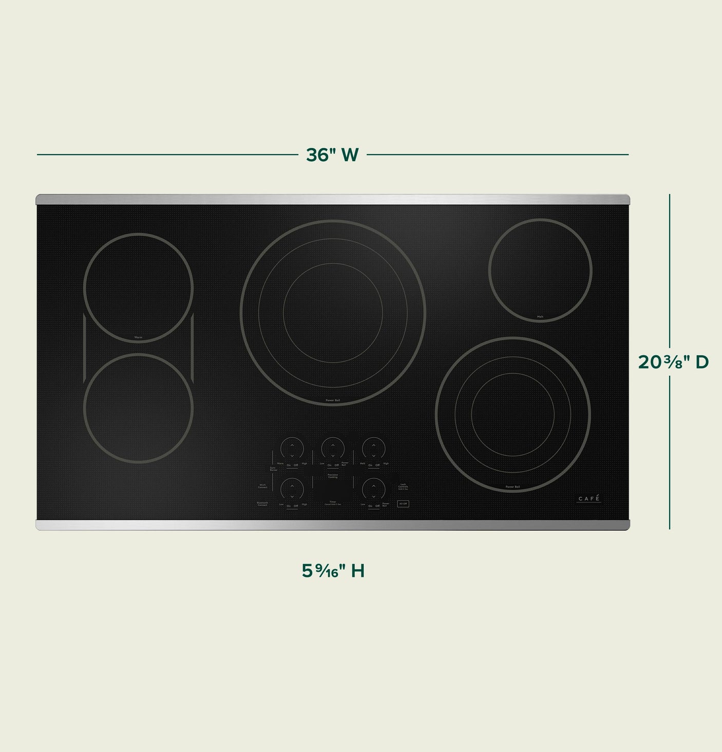 Café™ 36" Touch-Control Electric Cooktop