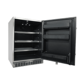 Silhouette 5.5 Cu. Ft. Built-in Outdoor All Fridge In Stainless Steel