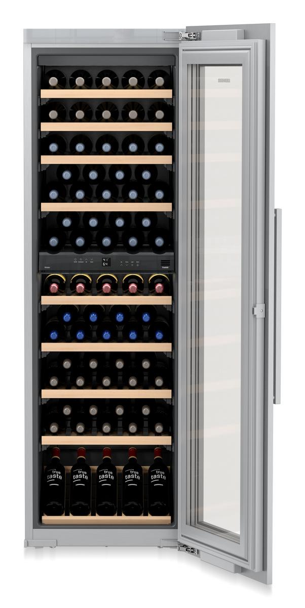 Built-in multi-temperature wine fridge