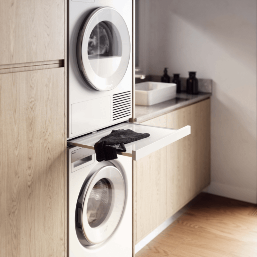 Pull-out shelf for laundry