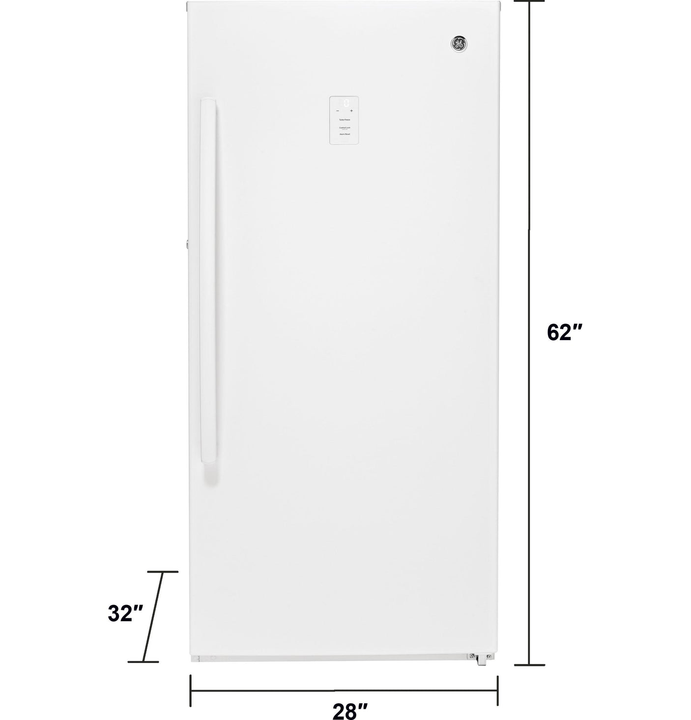 GE® ENERGY STAR® 14.1 Cu. Ft. Frost-Free Garage Ready Upright Freezer