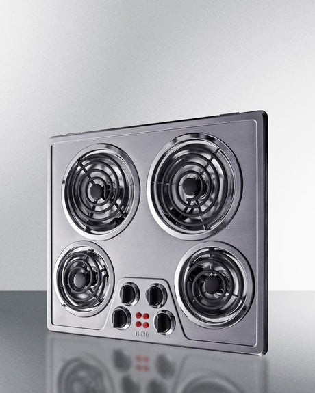 24" Wide 240v 4-burner Coil Cooktop