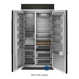 25.5 Cu Ft. 42" Built-In Side-by-Side Refrigerator with PrintShield™ Finish