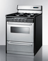 30" Wide Gas Range, Open Burners