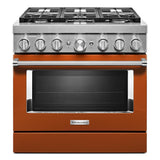 KitchenAid® 36'' Smart Commercial-Style Dual Fuel Range with 6 Burners