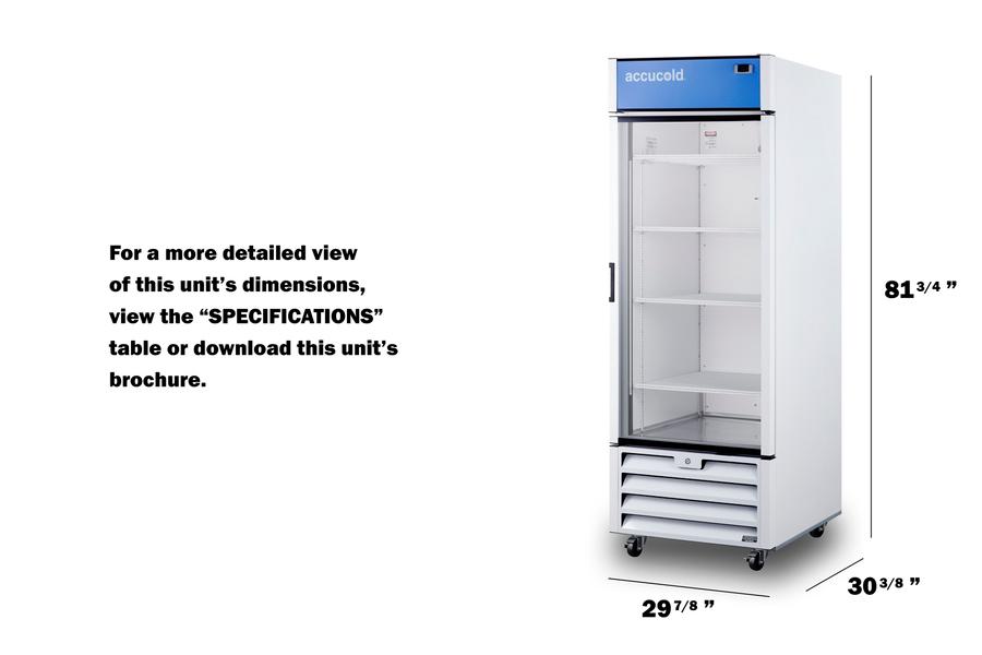 30" Wide Healthcare Refrigerator