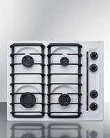 24" Wide 4-burner Gas Cooktop