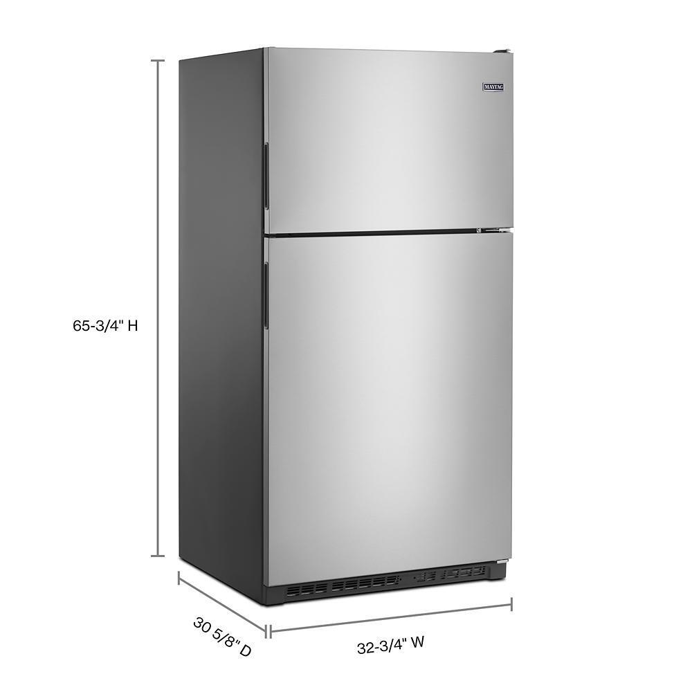 33-Inch Wide Top Freezer Refrigerator with PowerCold® Feature- 21 Cu. Ft.