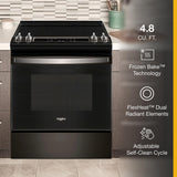 4.8 Cu. Ft. Whirlpool® Electric Range with Frozen Bake™ Technology