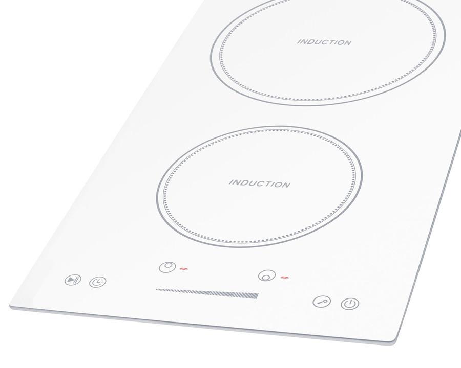 12" Wide 208-240v 2-zone Induction Cooktop