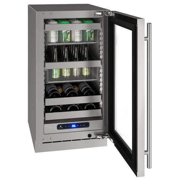 Hbv518 18" Beverage Center With Stainless Frame Finish and Right-hand Hinge Door Swing and Lock (115 V/60 Hz)