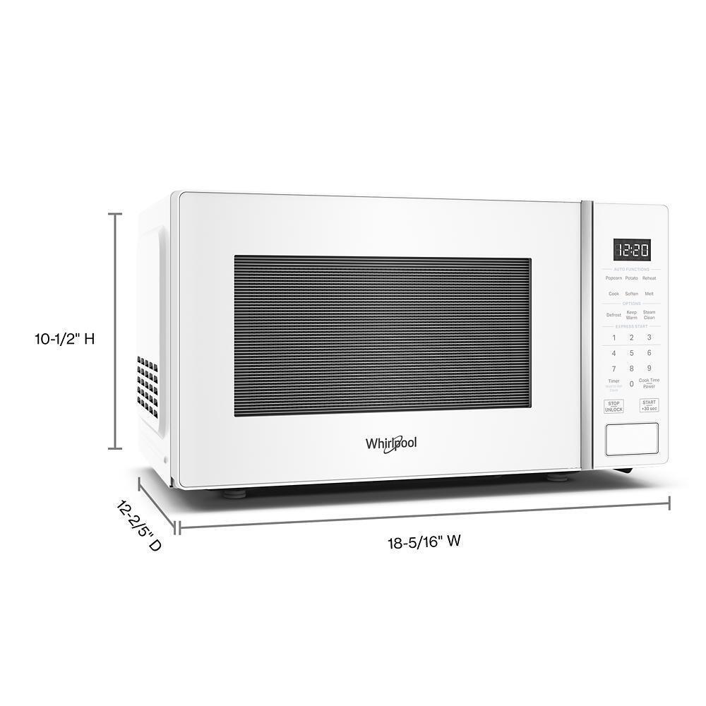 0.7 cu. ft. White Countertop Microwave With Steam Clean - 700 watt