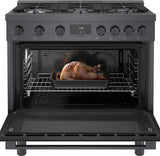 800 Series Gas Freestanding Range 36" Black Stainless Steel