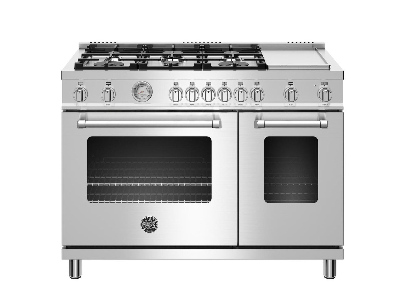 48 inch All Gas Range, 6 Burner and Griddle Stainless Steel