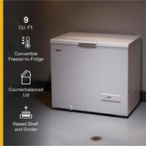 9 Cu. Ft. Convertible Freezer to Refrigerator with Baskets