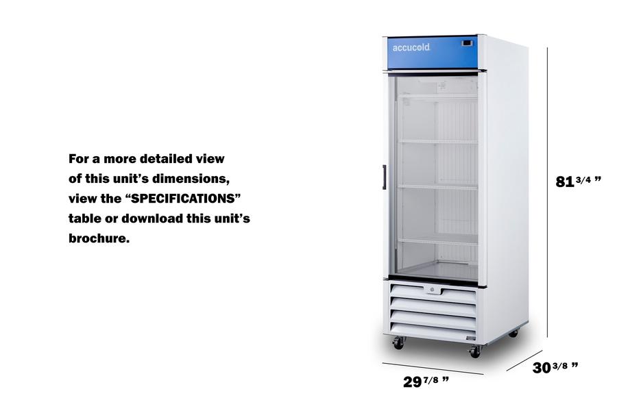 30" Wide Healthcare Freezer