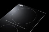 12" Wide 230v 2-burner Radiant Cooktop With Safety Shutoff