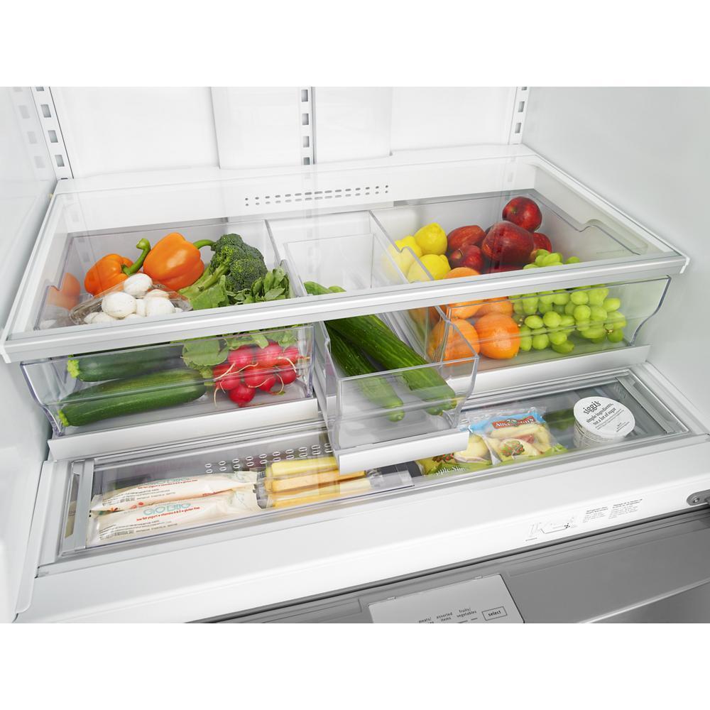 36-inch Wide 4-Door Refrigerator with Exterior Drawer - 26 cu. ft.