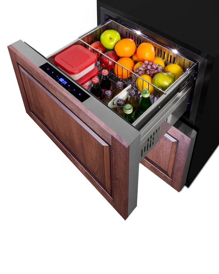 24" Wide Outdoor 2-drawer Refrigerator-freezer, ADA Compliant