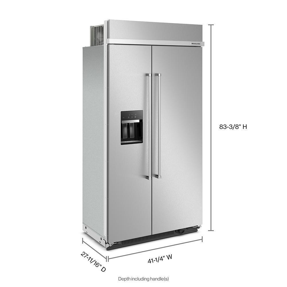 25.1 Cu. Ft. 42" Built-In Side-by-Side Refrigerator with Ice and Water Dispenser