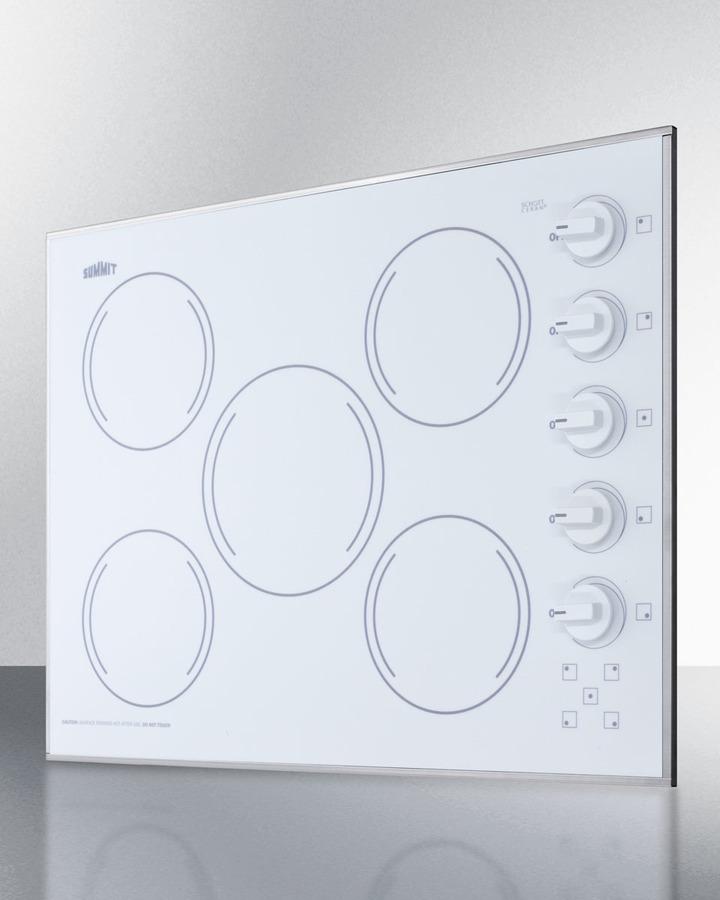 27" Wide 230v 5-burner Radiant Cooktop