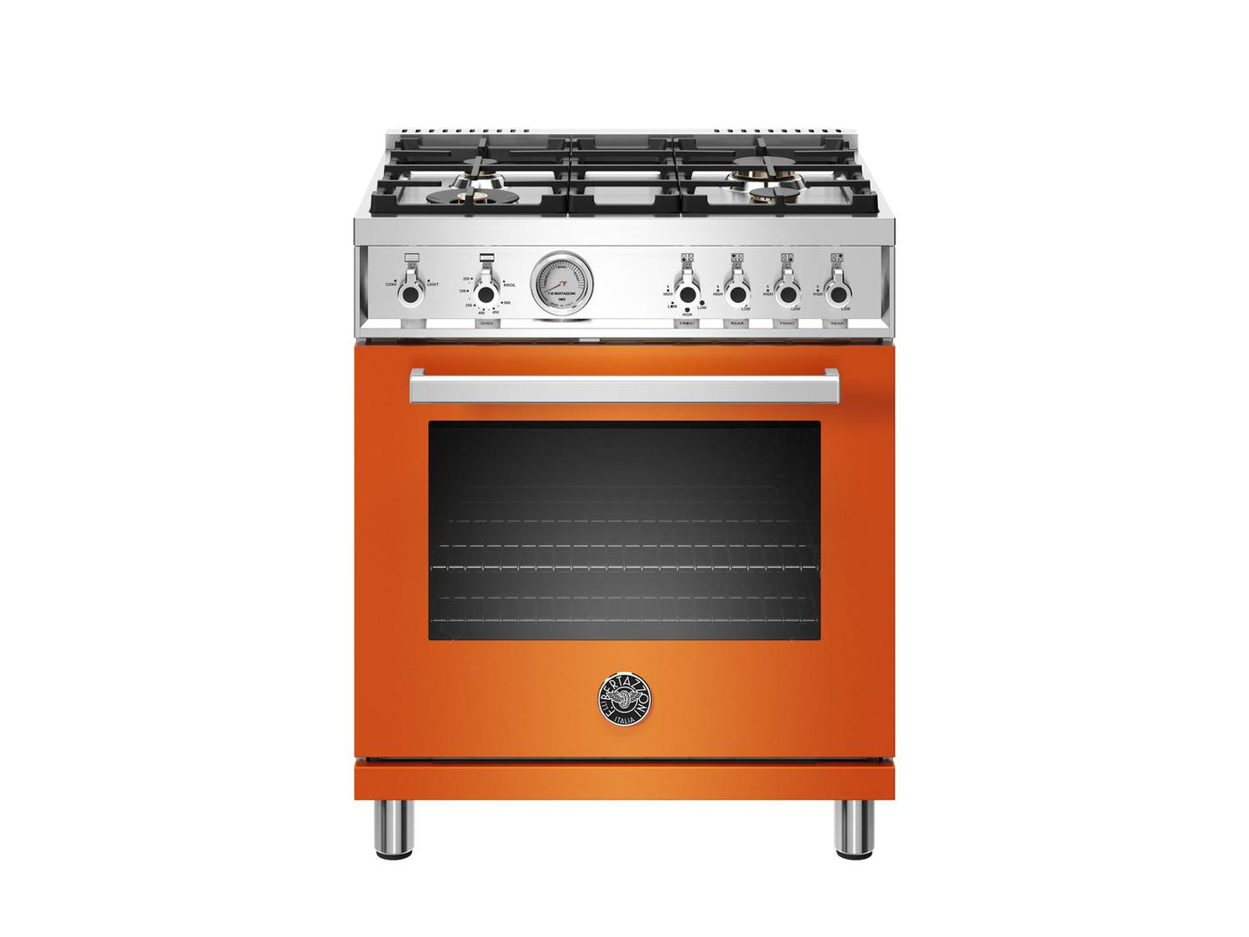 30 inch All Gas Range, 4 Brass Burner Arancio