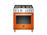 30 inch All Gas Range, 4 Brass Burner Arancio