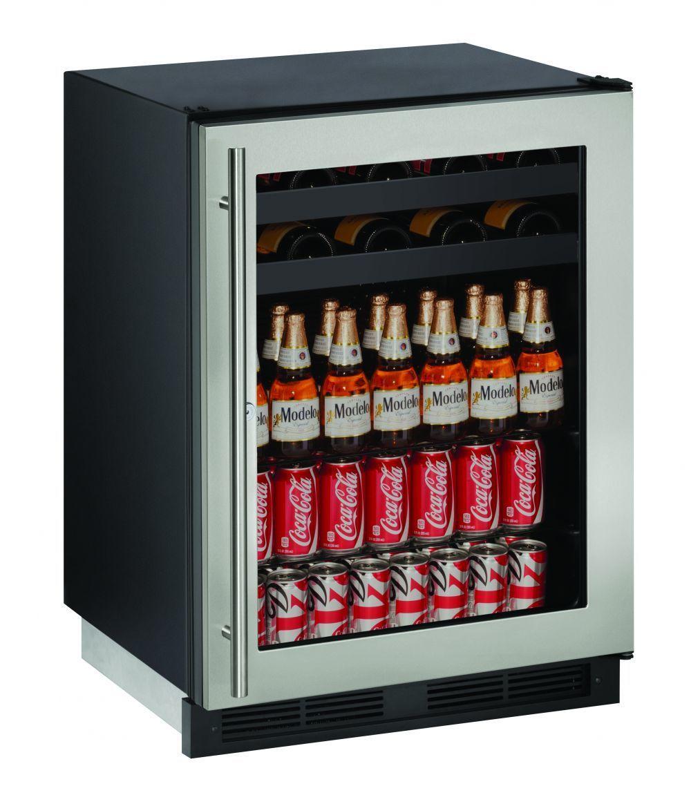 1224bev 24" Beverage Center With Stainless Frame Finish (115 V/60 Hz Volts /60 Hz Hz)