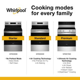 30-inch Energy Star Electric Range with Air Cooking Technology, No Preheat Air Fry and Air Baking and Self Clean