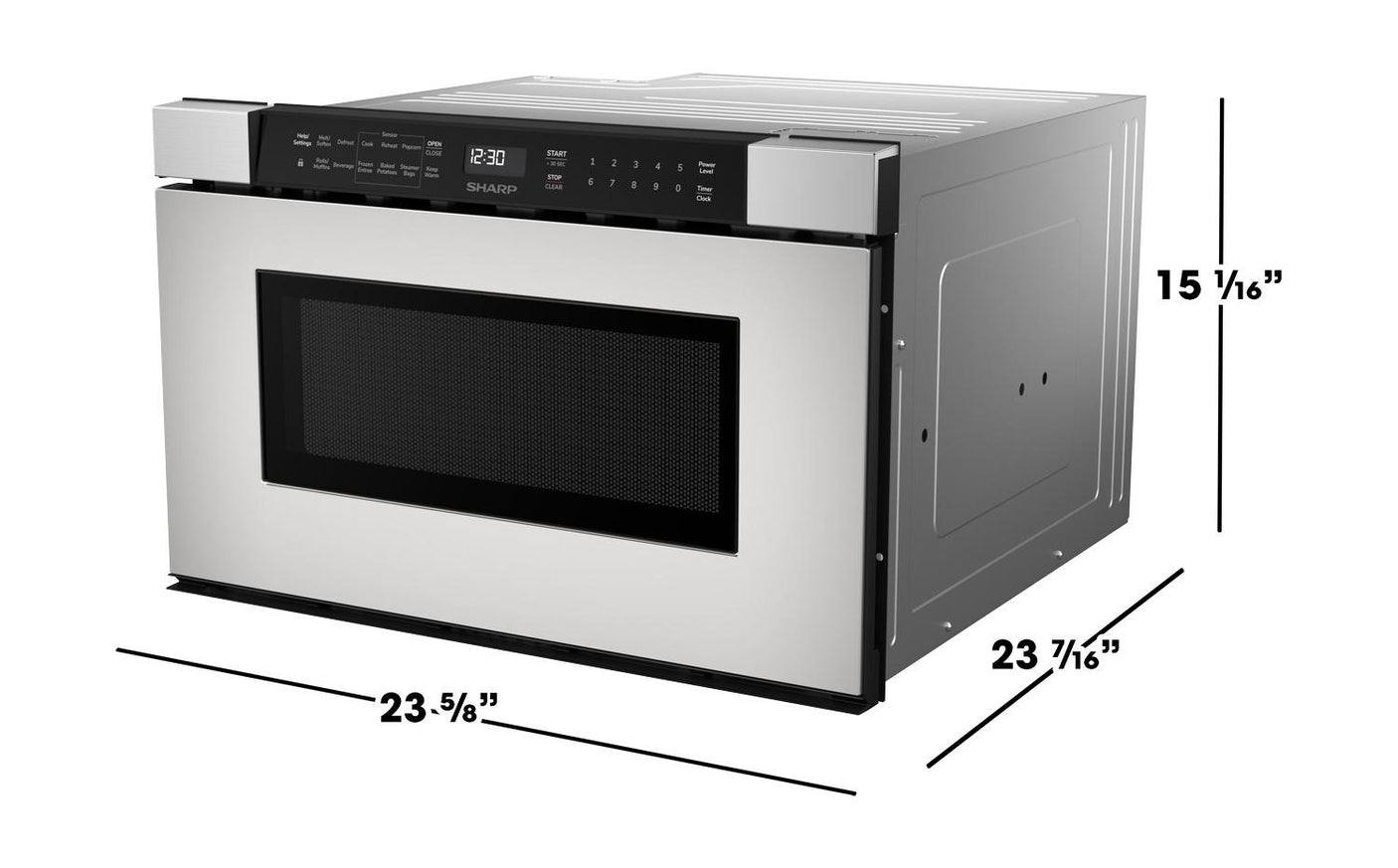 24 in. 1.2 cu. ft. Built-In Stainless Steel Microwave Drawer Oven