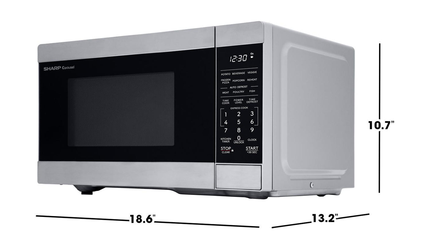 Sharp 0.9 cu. ft. 900W Stainless Steel Countertop Microwave Oven