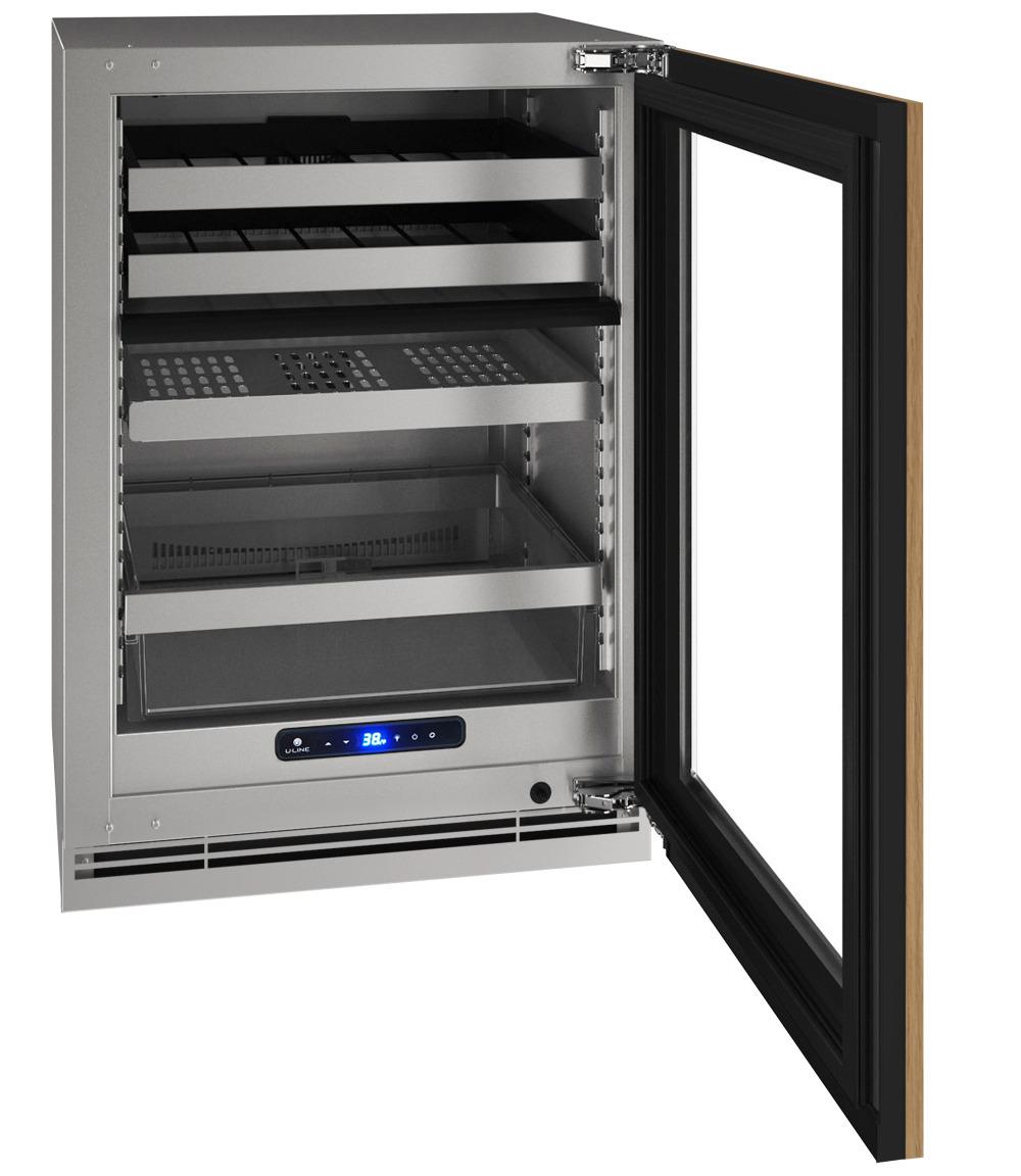 Hbd524 24" Dual-zone Beverage Center With Integrated Frame Finish and Field Reversible Door Swing (115 V/60 Hz)