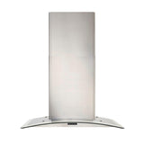 Broan® Elite EW46 Series 30-Inch Convertible Curved Glass Chimney Range Hood, 460 Max Blower CFM, Stainless Steel